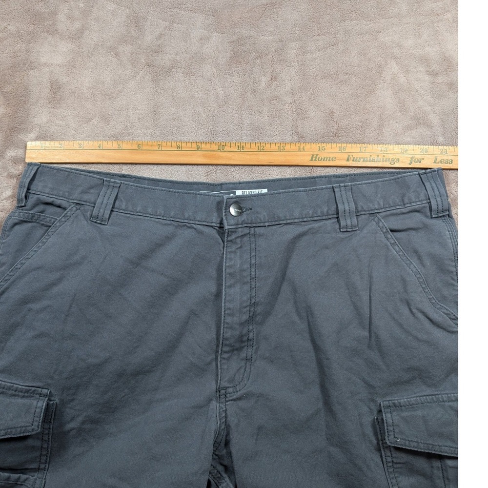 Carhartt Cargo Shorts Mens 42 Gray Rugged Flex Canvas Relaxed Fit BS3542-M - Picture 3 of 11
